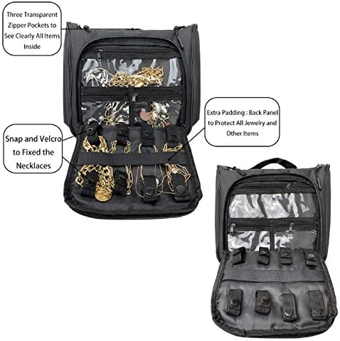 DAMIFAN makeup bag travel bags for women and men travel size toiletries toiletry bag Water-resistant Makeup Cosmetic Bag Travel Organizer for Accessories, Shampoo, Full Sized Container, Toiletries (Black) 3 DAMIFAN makeup bag travel bags for women and men travel size toiletries toiletry bag Water-resistant Makeup Cosmetic Bag Travel Organizer for Accessories, Shampoo, Full Sized Container, Toiletries (Black)