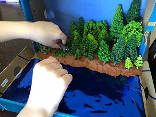 OrgMemory 36pcs Mixed Model Trees, 1.5-6 inch(4-16 cm), Diorama Supplies, Model Grass, Miniature Trees for Projects with No Bases