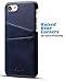 XRPow iPhone 7 iPhone 8 Wallet Phone Case, Slim Leather Wallet Case Back Cover with Credit Card Holder Blue