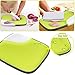 Plastic Cutting Board with Juice Groove, 15x11x0.9 Inch Reversible Non-Slip Kitchen Chopping Board Mat for Food Prep by Elegant House, Dishwasher Safe, Anti-Microbial