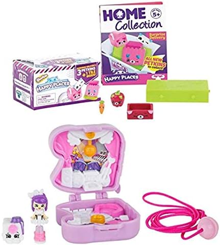 (1) Shopkins Lil Secrets Secret Locket (May Vary) & Shopkins Happy Places Petkin Special Delivery Blind Box, 1 Count