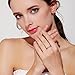 Redbarry Fashion Criss Cross X 18k Gold Plated CZ Diamond Promise Eternity Rings Wedding Band