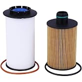 68235275AA Fuel Filter and 68229402AA Oil Filter Replacement for Ram 1500 2014-2019 3.0L V6 EcoDiesel Engine - Replaces 68109834AA, 68492616AA, WF10245, CS11997, P7517, 94206, 2-Piece Set