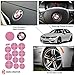 Haru Creative - Vinyl Overlay Aftermarket Decal Sticker Compatible with and Fits All BMW Emblem Caps for Hood Trunk Wheel Fender (Emblem Not Included) - 4D Carbon Fiber Pink