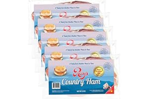 RAYS COUNTRY HAM Ray’s Country Ham (3.75 lb) – 5 × 12 oz Packs | The Real Thing | Authentic Blue Ridge Mountain Dry-Cured | 2 Center Slices & End Cuts | Best Value