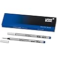 Montblanc Fineliner Refills (M) Royal Blue 124499 / Pen Refills for Fineliner and Rollerball Pens by Montblanc / 2 x Fiber Tip Pen Refill