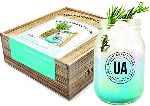 Urban Agriculture Grow Your Own Craft Cocktail Kit | Rosemary Tequila Drink