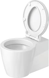 Duravit Starck 1 Toilet Seat Soft Close Urea Thermoset White Stainless Steel view 2