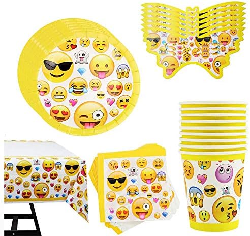 81 Piece Party Supplies Birthday No Need to Wash Tableware Set