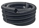 Sealproof Rollerflex Kinkproof 1-1/4 Dia Waterfall, Pond Tubing & Aquarium Hose, 1-1/4-Inch, 20 FT, Black, Corrugated