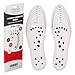 Mindinsoles Insoles for Women Men Reflexology Feet Acupressure Magnetic Massage Pain Relief Shoe Inserts (White)
