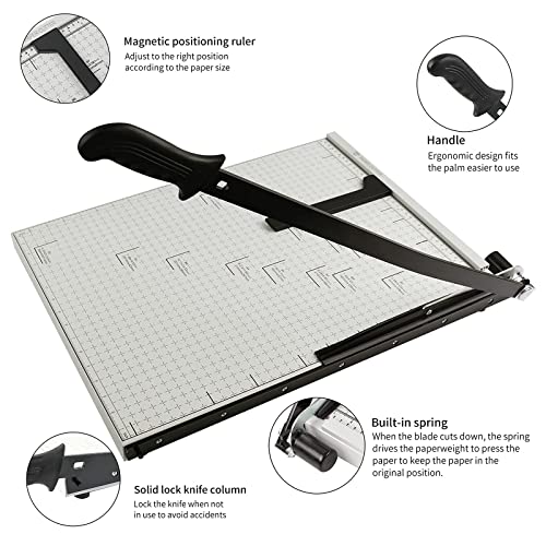 Paper Cutter B3 Stack Paper Trimmer Guillotine 21” Cutting Length with