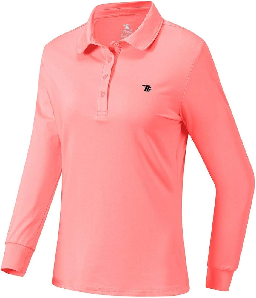 AIRIKE Golf Polo Shirts for Women Long Sleeve Colourful Quick-Dry Workwear & Activewear-Womens Athletic Apparel at  Women’s Clothing store