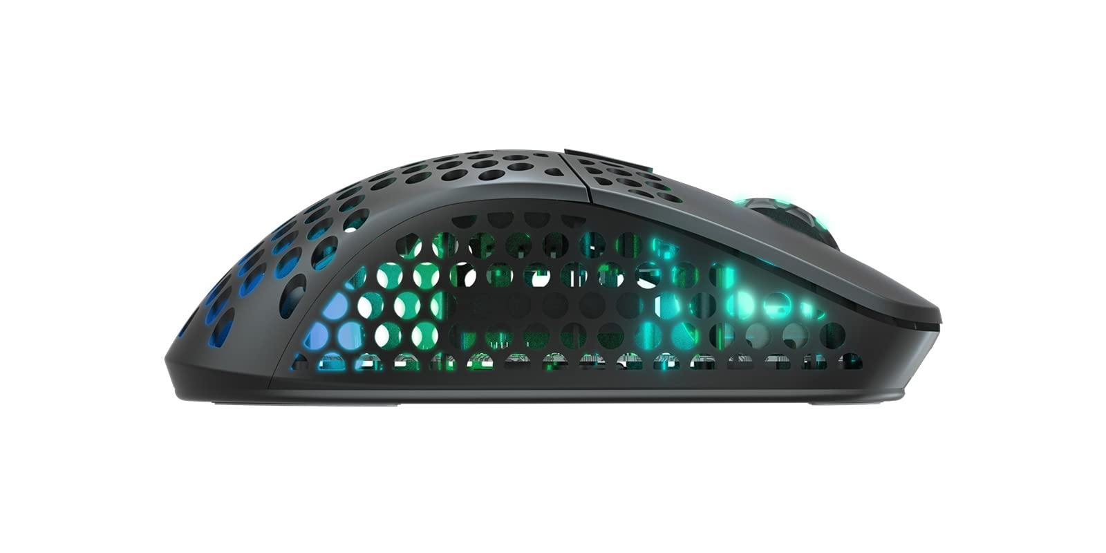 XTRFY M4 Wireless, Wireless Ultra-Light Gaming Mouse, Optimised for E-Sports, 2.4 GHz, RF RGB Lighting, Adaptable Ergonomic Right-Handed Mouse, Rechargeable, Black
