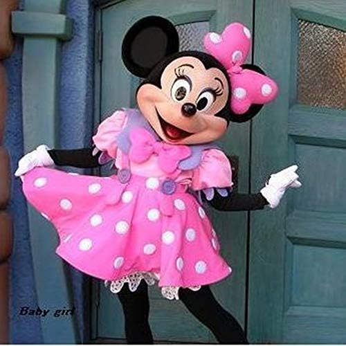 Minnie Mickey Mascot Cartoon Doll Costume Walking Cosplay Props Mickey Mouse Anime Performance Doll Clothes Activity Display Advertising