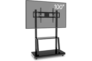 JYXCN Smart Board Stand for 60-100 Inch Interactive Whiteboard, Mobile Stand with 4 Lockable Wheels, Height Adjustable, Holds to 400lbs, Design for Classroom Home Office