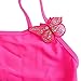 BAOHULU Girls Camisole Butterfly Tulle Ballet Leotard Tutu Dance Dress B092_HotPink_XL