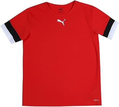 PUMA Unisex Kids teamRISE Jersey Jr Shirt 140 Red Black White