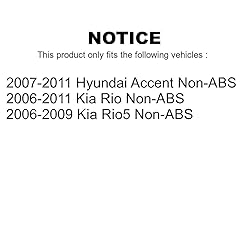 Rear Wheel Bearing and Hub Assembly Pair for