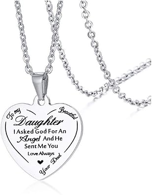 mom dad and daughter necklace
