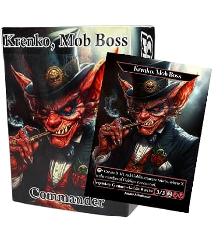 mtg krenko mob boss commander deck Krenko, Goblin Tribal Fully Customized : Toys & Games His ability exponentially creates Robin Hood - Created Precon Deck:Fae Dominion Wizard