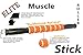 Elite Rubber Exercise Roller - Massage Stick for Legs, Shin Splints, Sore Muscles & Calves - Orange