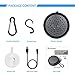 SoundSOUL Splashproof Shower Speaker Bluetooth Wireless Portable Waterproof Speaker(IPX6 Waterproof,Built-In Mic)-Black