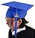 GraduationMall Unisex Adult Matte Graduation Cap with Tassel 2018 Royal Blue