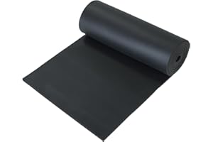 AMGSH 1/4" Thick X 13" Wide X 80" Closed-Cell Foam Neoprene Padding, Non-Adhesive Rubber Sheet for DIY Gaskets, Pads, Seals, Crafts, Flooring, and Anti-Vibration Cushioning