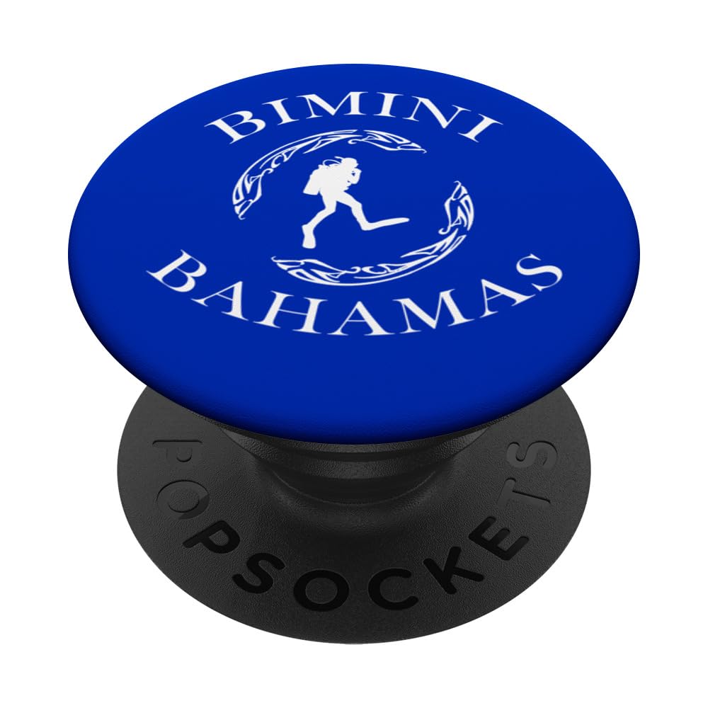 Retro Vintage Bimini Bahamas Scuba Dive Memory PopSockets Swappable PopGrip