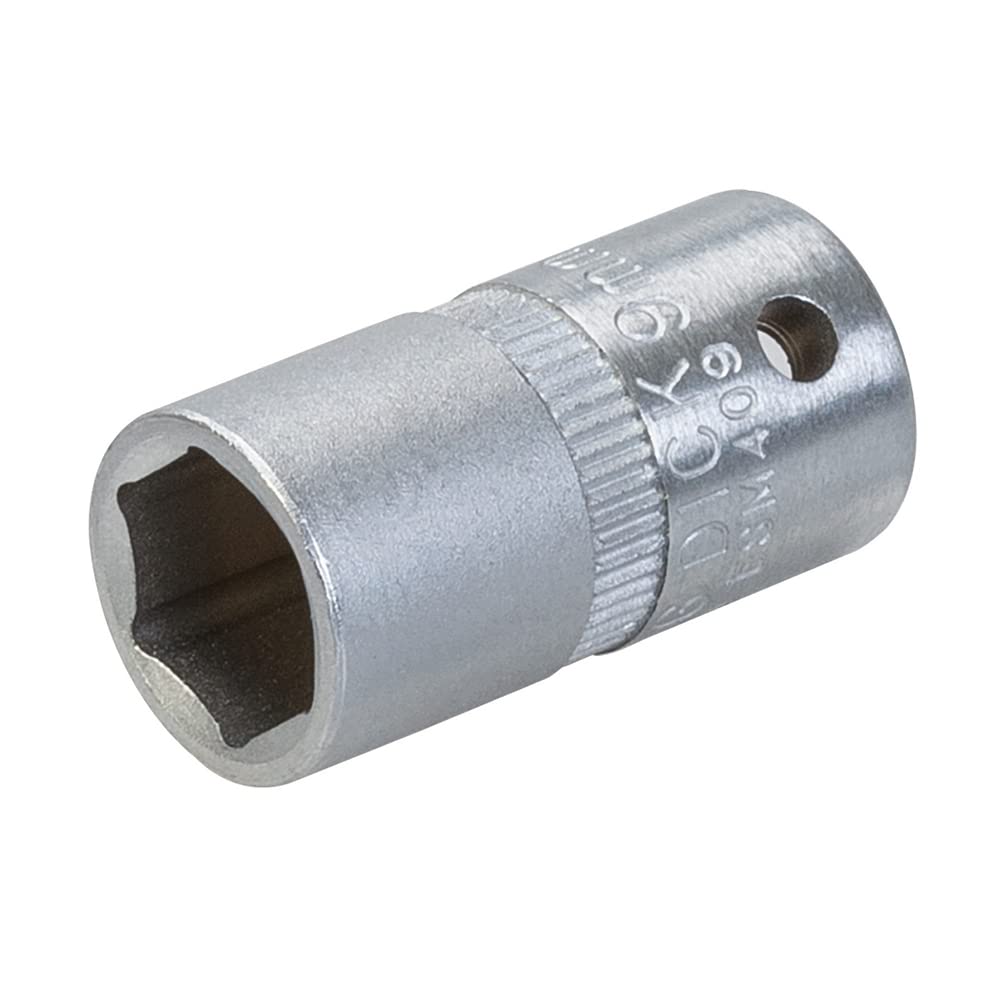 King Dick Socket SD 1/4" Metric 6pt 9mm (ESM409)