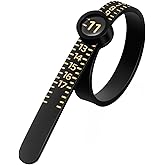 Meowoo Ring Sizer Measuring Tool with Magnifier, for Ring Measurer and Ring Sizer Clear and Intuitive Reading. Plastic Ring Sizer with Lens, 1-17