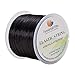 PH PandaHall 0.8mm Black Elastic String, 60m/196 ft Stretchy Polyester Threads Bracelet Cord Bead Thread Cord Elastic Thread for Clay Beads Bracelets Necklace Jewelry Keychain Making Hair Extensions