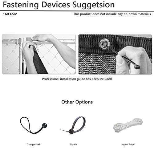 BOUYA 4 x 50 Beige Heavy Duty for ChainLink Fence Privacy Screen