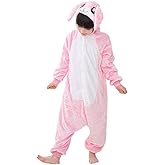 Kids Rabbit Costume Cosplay Halloween Easter Animal Onesie for Boys Girls Child