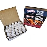 Chef Master 05004CM Ceramic Gas Grill Self Cleaning Briquettes, Replacement for Lava Rocks, Cleaner Cooking, Gas Grill Briquettes for BBQ Grill