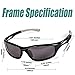 Duduma Polarized Sports Sunglasses for Men Women Running Cycling Fishing Golf Driving Shades Sun Glasses Tr90 (black/black)