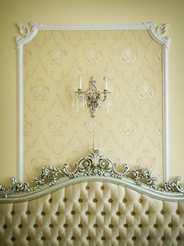 Headboard Besides Golden Safa Newborn Photography 5x6.5ft Customized Photo Backdrops for Kids
