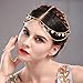 Aukmla Alloy Headbands for Women Head Chain with Sequines (Two Layers)