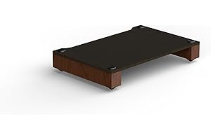 BLOK STAX 2G Base Stereo Shelf System - Black Ash Plywood/Natural Walnut