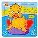 2 pics Wooden Cartoon Animal Puzzles ,Educational Toys for 0-4 Year Old (16 pieces),baby Kids Training Toy -Assorted Styles