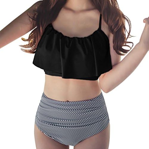 high waisted bikini on skinny girl