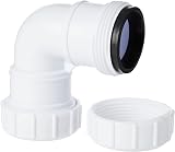 Merriway BH02910 32mm White Waste Compression 90 Degree Bend Plumbing Fitting view 3
