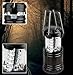 LIADO Outdoors LED Camping Lantern Portable with Auto On/Off Function and Collapsible and Battery Operated for Outdoors, Camping, Hiking, Fishing, Collapsible, Black