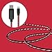 iPhone Cable Lingoboi 3.0FT Sync & Charging Cords Visible Flowing LED Lightning Cable for iPhone 7,SE,5,5s,6,6s,6 Plus,iPad Air,Mini,iPod (Black/Red)