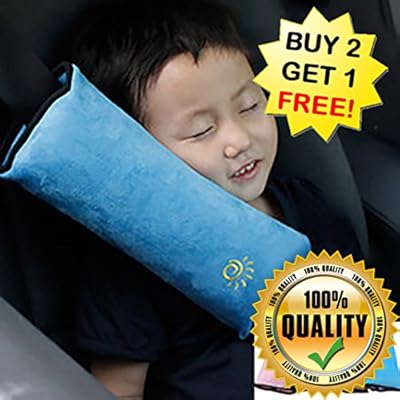 (BUY 2 GET 1 FREE) Car Neck Pillow For Kids (Soft Version), Safety, Convenient. Neck Pillow; Car Pillow;Memory Foam Neck Pillow take care of your family's health!!! (Car Neck Pillow (Color: Blue))