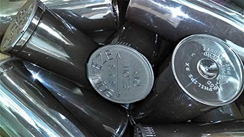 Van Cave 20 Piece Pack of Philips Rx Black 30 Dram. Premium Pop Top Medical Grade Vial Containers