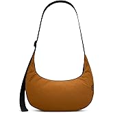 Iioscre Medium Crossbody Crescent Bag for Women Men Trendy, Nylon Crossbody Hobo Bag with Adjustable Strap and Inner Pockets.