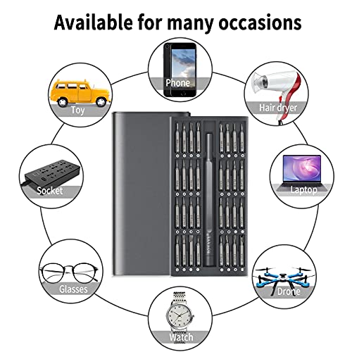 Royace Screwdriver Kit,33 in 1 Screwdriver Set,Electronics Tool kit Screwdriver Sets Computer Tool Kit Computer Tools Small Screwdriver Set Phone Repair Tool Kit for Laptop,Phone