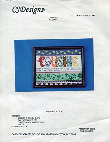 CJDesigns "Cousins" Counted Cross Stitch Kit